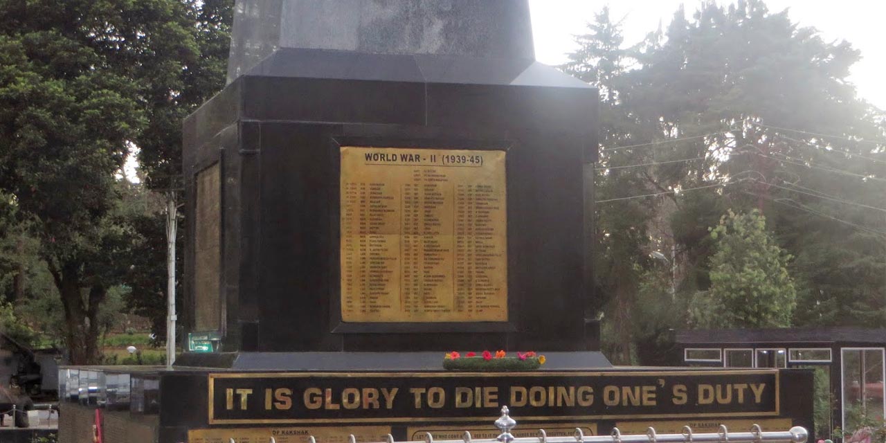 Second World War Memorial Pillar Coonoor Tourist Attraction